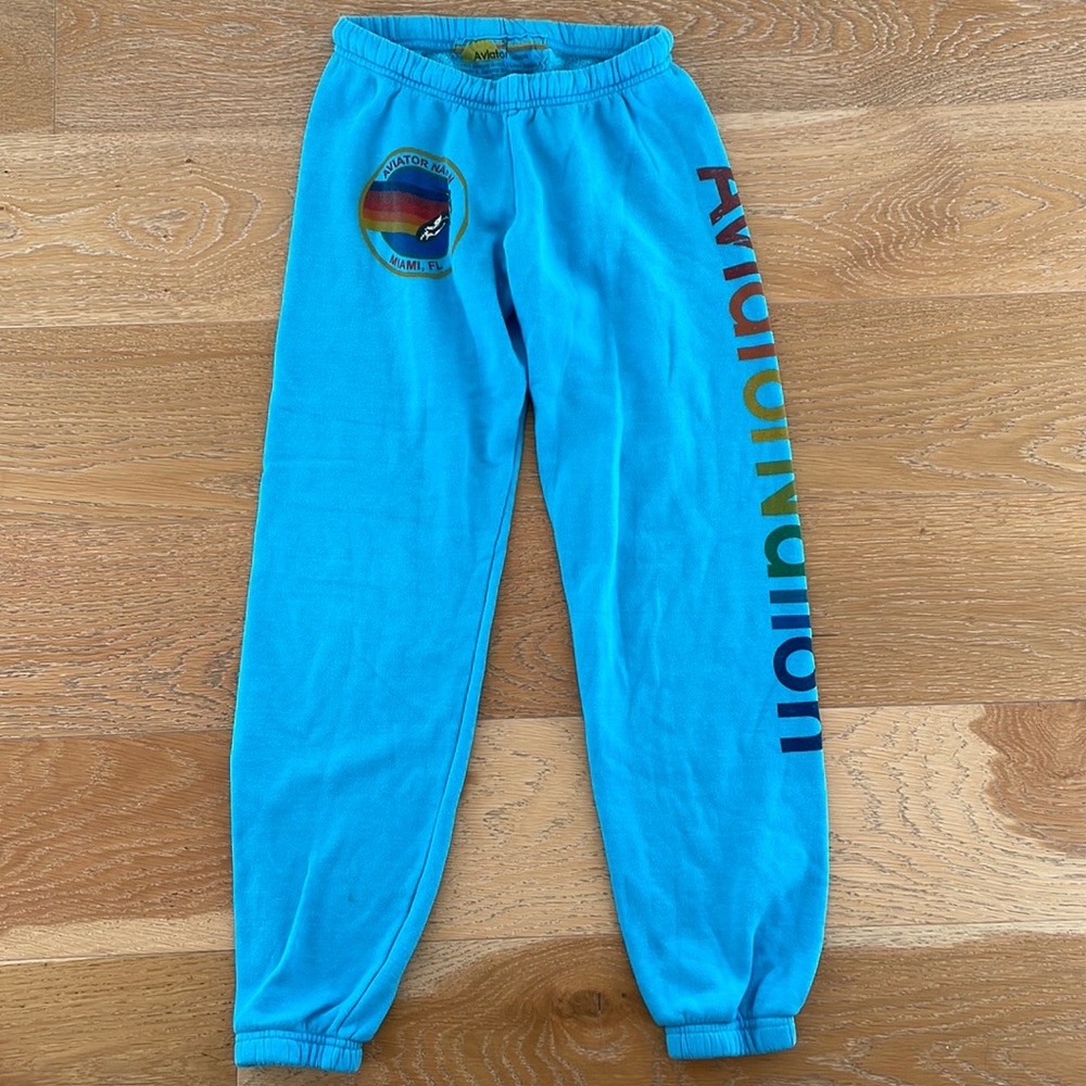 Aviator Nation Blue Track Pants